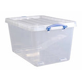 Really Useful plastic storage boxes 83.5L clear, imported from the UK