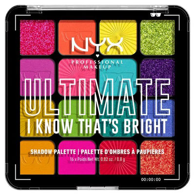 Superdrug NYX Professional Makeup Ultimate Øyenskyggepalett I Know That's Bright Øyenskygge- Kjøp online hos McGrocer