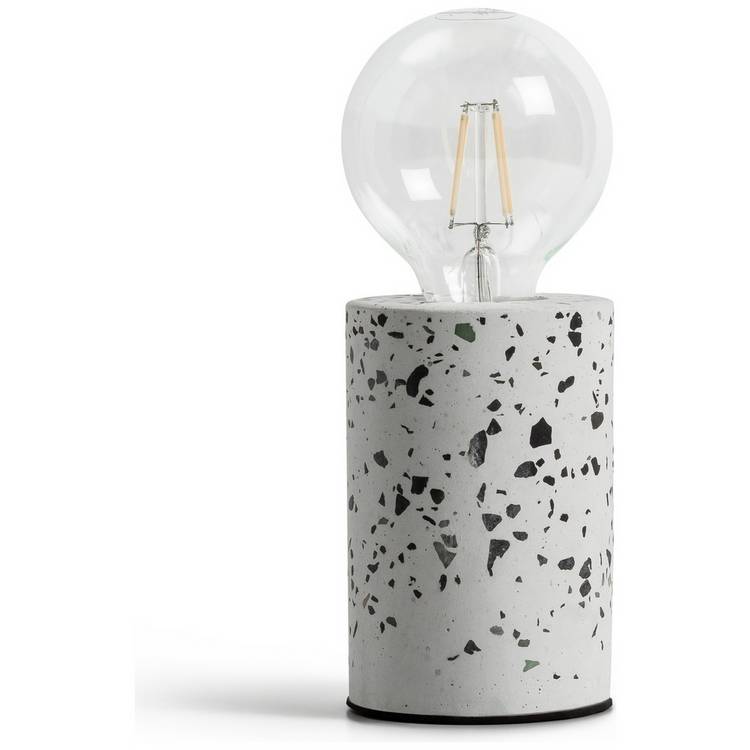 Argos Home terrazzo exposed bulb lamp (British brand)
