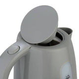 Cookworks plastic illuminated kettle 1.7 litre grey, UK version