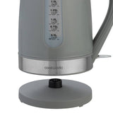 Cookworks plastic illuminated kettle 1.7 litre grey, UK version