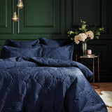 Argos Paoletti Palmeria Quilted Navy Bedding Set Double- Buy online at McGrocer
