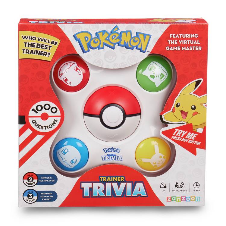 Pokémon Trainer Trivia Game electronic board game - British product