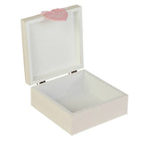 Petit Cheri pink keepsake box with love hearts and elephant, imported from the UK