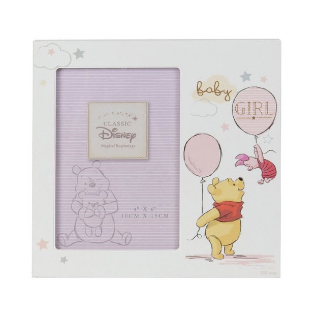 Disney Winnie the Pooh baby girl frame 18.5 cm, UK version