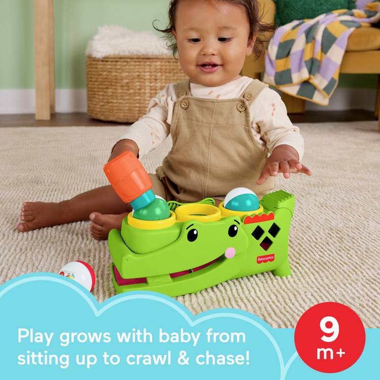 Fisher Price Sit & Tap Rolligator activity toy - British product