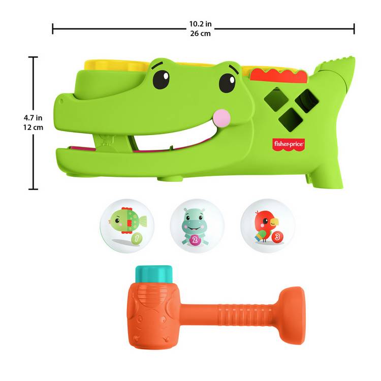 Fisher Price Sit & Tap Rolligator activity toy - British product