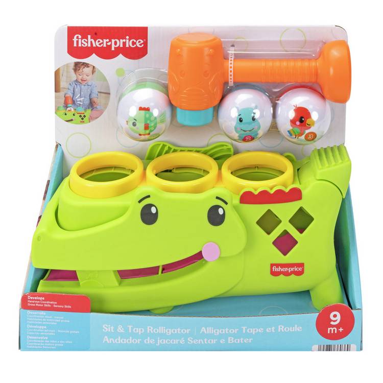 Fisher Price Sit & Tap Rolligator activity toy - British product