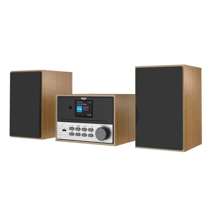 Bush Mini Hi-Fi System with CD DAB and Bluetooth, UK version