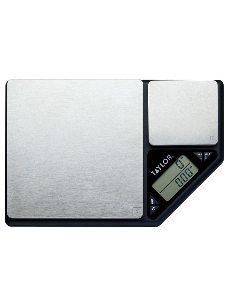 Taylor Pro Silver Dual Platform 5kg digital kitchen scale (British brand)