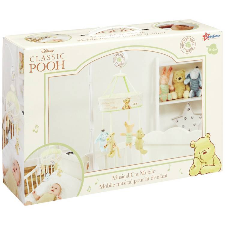 Winnie the Pooh cot mobile with characters (British brand)