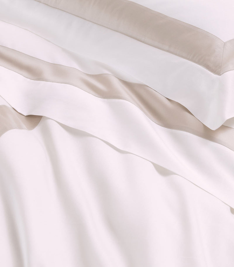 Frette Cotton Breeze Border queen duvet cover 240x220cm - British product