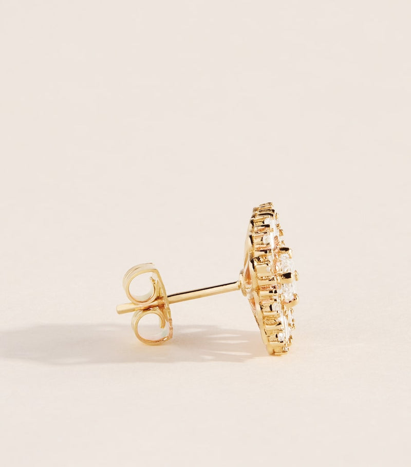 Suzanne Kalan diamond flower stud earrings (British brand)