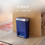 Argos Simplehuman 45 Litre Hybrid Pedal Bin Indigo Blue- Buy online at McGrocer