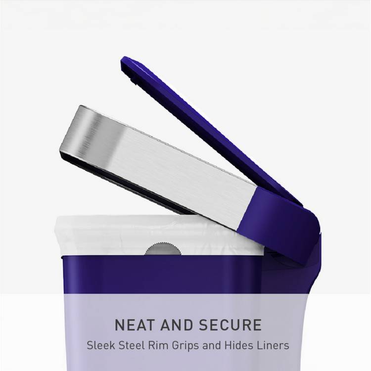 Simplehuman indigo blue pedal bin 45 litre (British brand)
