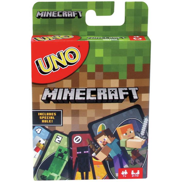 Uno Minecraft card game 112 cards, imported from the UK