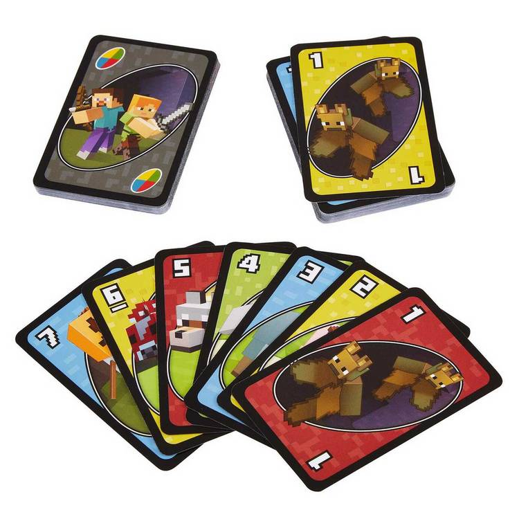 Uno Minecraft card game 112 cards, imported from the UK