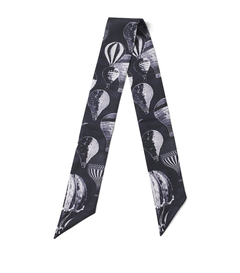 Aspinal of London silk shield skinny scarf, UK version