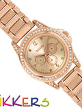 Peers Hardy Tikkers rose gold watch with multicoloured stone dial, imported from the UK