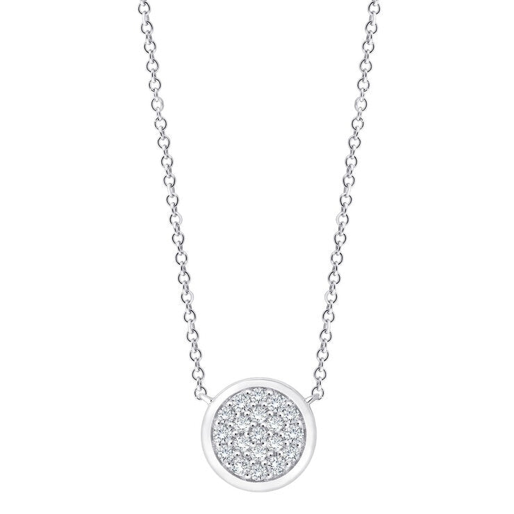 Costco diamond pendant round brilliant cut 0.25ctw, imported from the UK