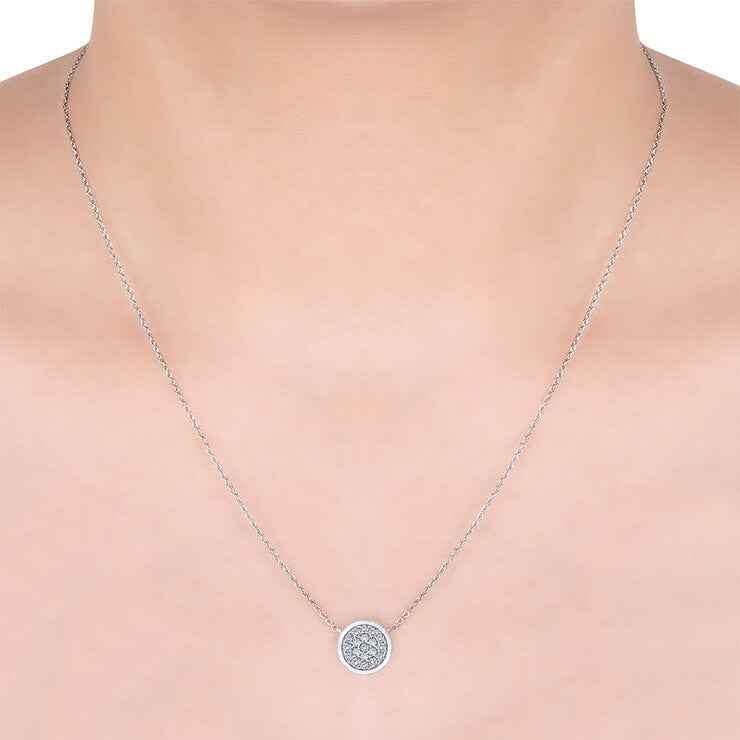 Costco diamond pendant round brilliant cut 0.25ctw, imported from the UK