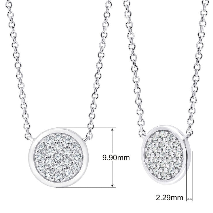 Costco diamond pendant round brilliant cut 0.25ctw, imported from the UK