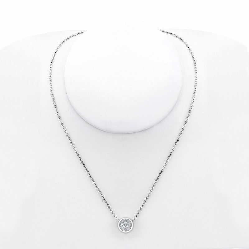 Costco diamond pendant round brilliant cut 0.25ctw, imported from the UK