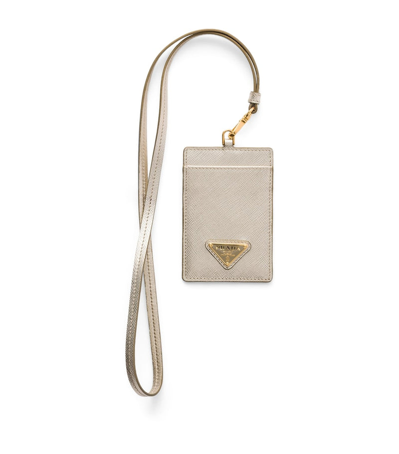 Prada Saffiano leather badge holder, imported from the UK