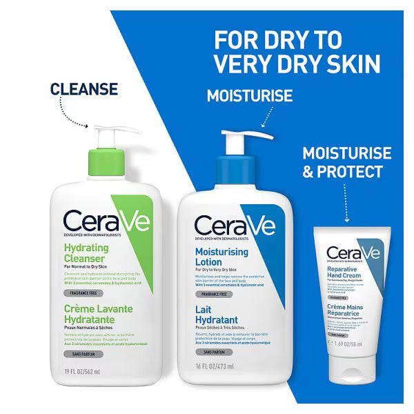 CeraVe Reparative Hand Cream 50ml, imported from the UK