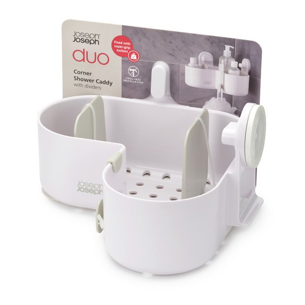 Joseph Joseph Duo Corner Shower Caddy white, UK version