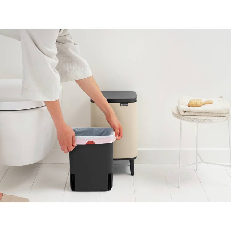 Brabantia Bo waste bin soft beige 7 litre, imported from the UK