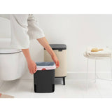 Brabantia Bo waste bin soft beige 7 litre, imported from the UK