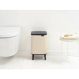 Brabantia Bo waste bin soft beige 7 litre, imported from the UK