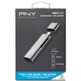 PNY 3 Port USB-C card reader, UK version