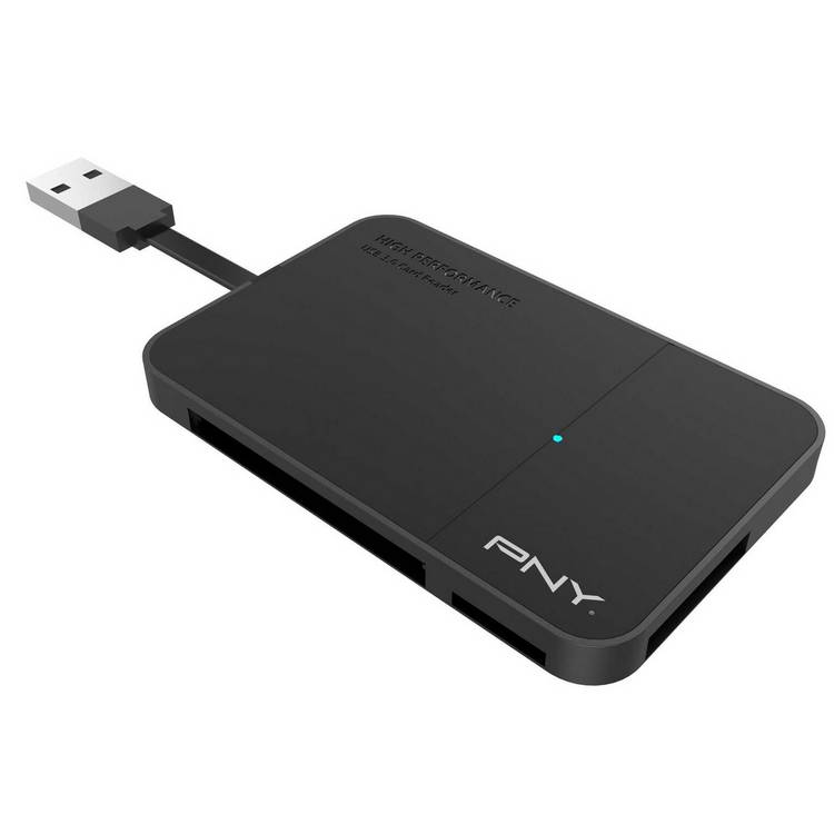 PNY 600MBs flash card reader USB 3.0, imported from the UK