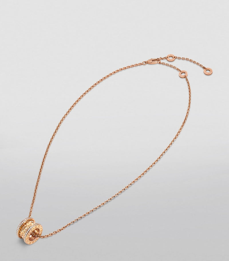 Bvlgari B.zero1 Rock pendant rose gold diamonds - British product
