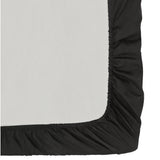 Habitat cotton rich fitted sheet single black - British product