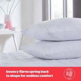 Silentnight Bounceback pillow protectors pair medium (British brand)