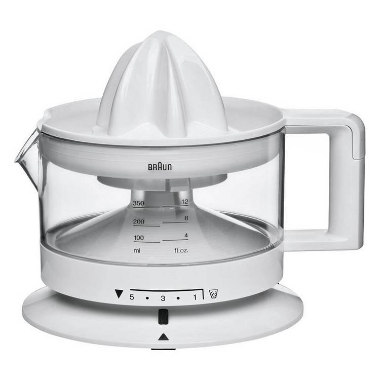 Braun CJ3000 citrus juicer white - British product