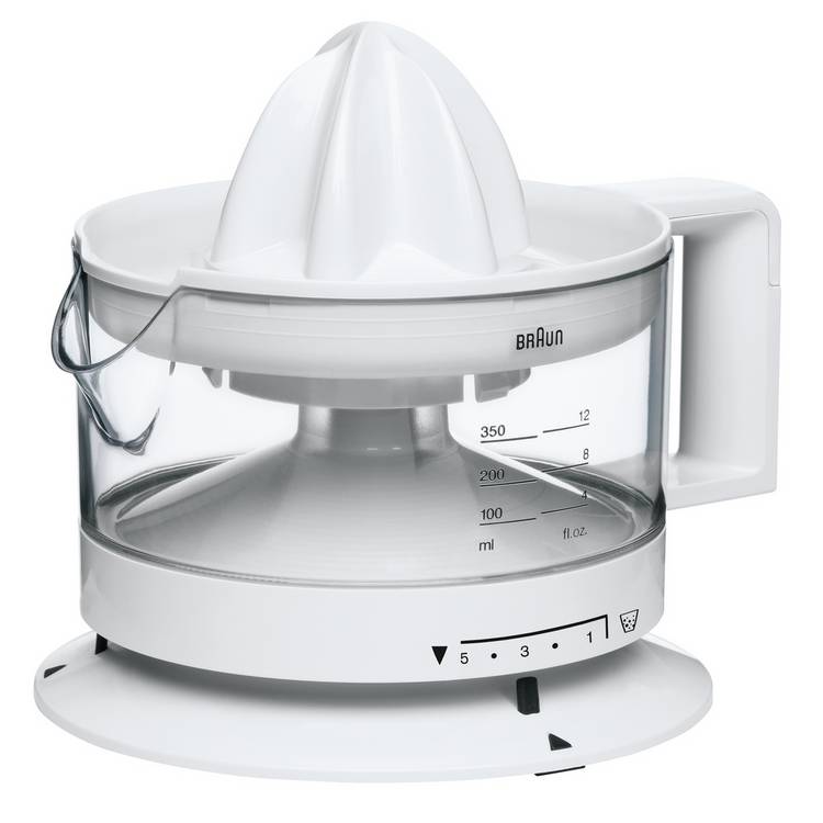 Braun CJ3000 citrus juicer white - British product