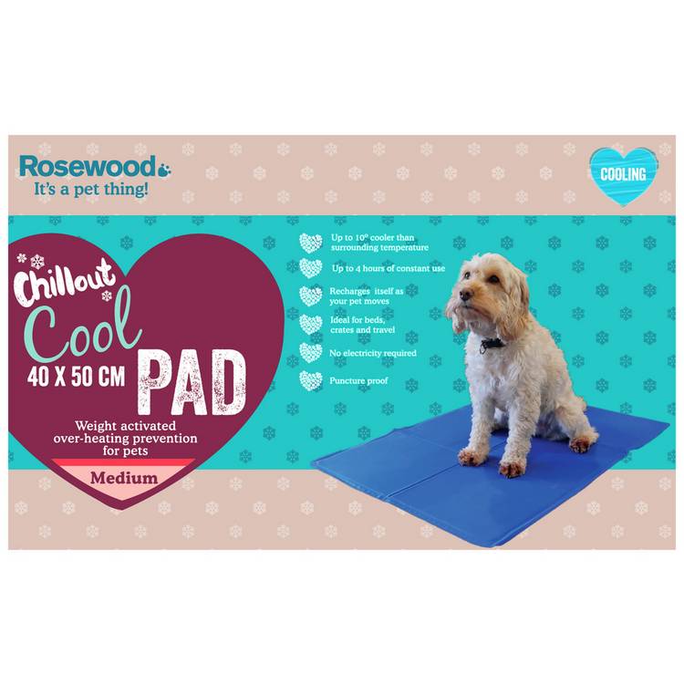 Rosewood Chillax cool pad medium size for dogs - British product