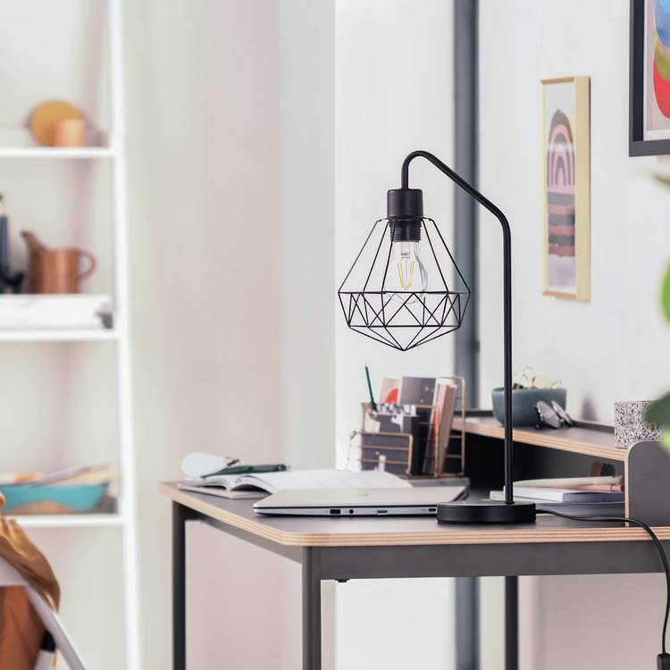 Argos Home Kanso Stick table lamp in black - British product