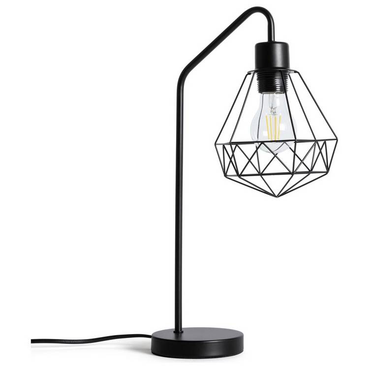 Argos Home Kanso Stick table lamp in black - British product