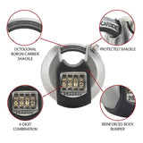 Master Lock combination disc padlock stainless steel, imported from the UK