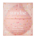 Sundae Body Birthday Cake body whip moisturiser 220ml (British brand)