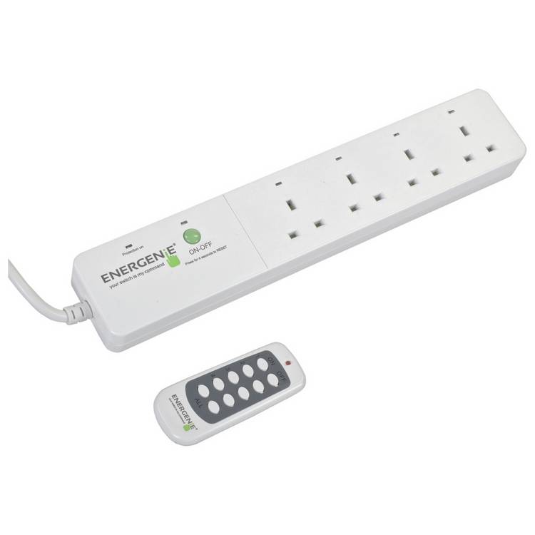 Energenie extension lead surge protected 4 socket 1.8m, imported from the UK