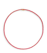 Harrods Suzanne Kalan Rose Gold and Ruby Princess Tennis Necklace- Buy online at McGrocer