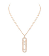 Harrods Messika Move 10th Birthday Pink Gold and Diamond Necklace (1.15ct)- Buy online at McGrocer