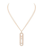 Messika Move 10th Birthday pink gold diamond necklace 1.15ct, imported from the UK