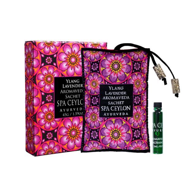 SPA CEYLON Aromaveda Ylang Lavender sachet 45g, imported from the UK